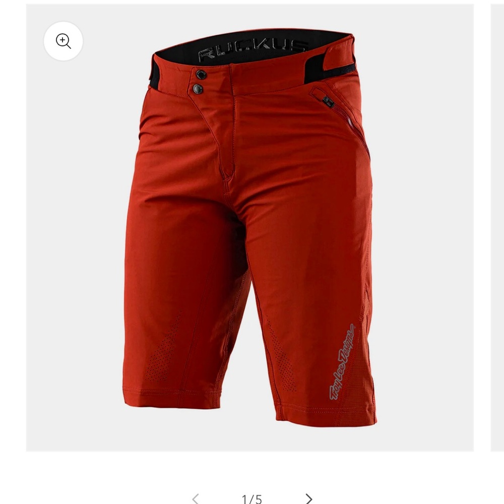 Troy Lee Design Rukus short shell solid red clay size 36